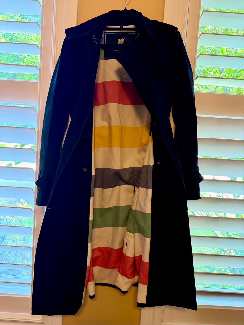 Hudson's Bay Company Size 4  Women's Black Double-Breasted Trench Coat